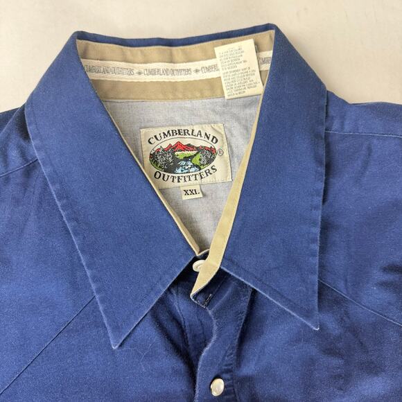 Vintage Mens Cumberland Outfitters Bald Eagle Americana XXL Shirt - Picture 4 of 8